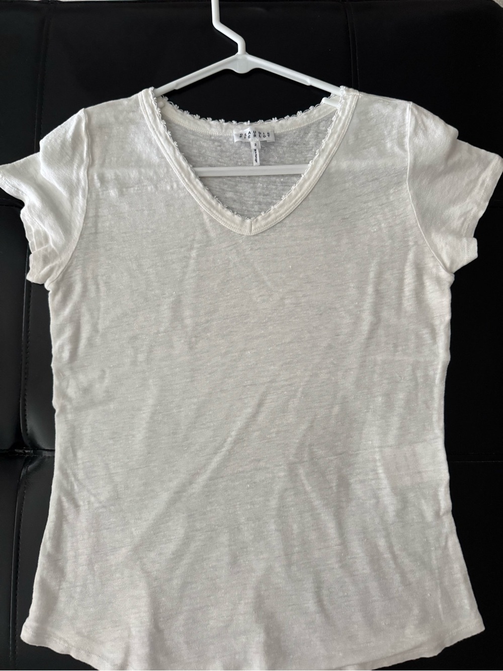 Casual V-Neck Women’s Top - White